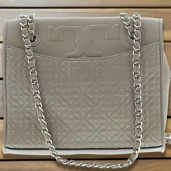 Tory Burch Taupe Quilted Shoulder/crossbody Bag - Picture 3 of 3